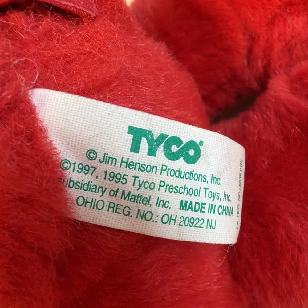 SESAME STREET TICKLE ME ELMO 16” LAUGHING PLUSH TOY DOLL #32715 TYCO MATTEL 1997
